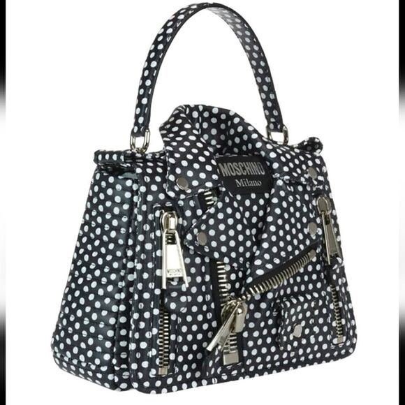 Moschino Couture Biker Bag Polka Dot - Picture 2 of 16